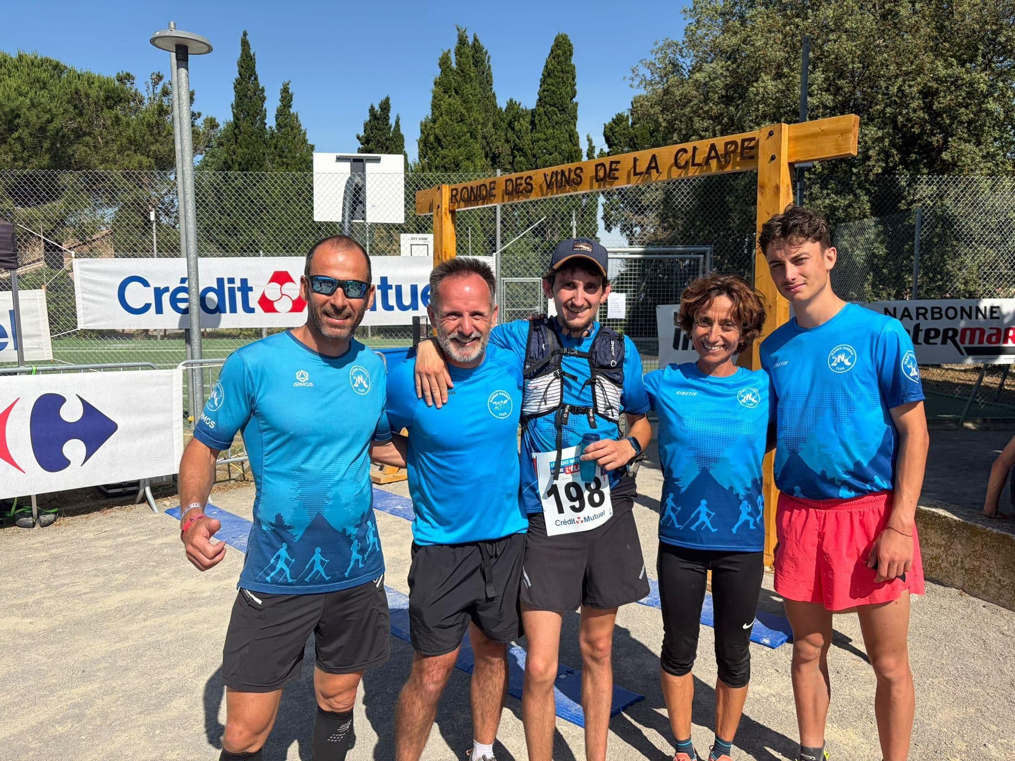 Coureurs du club à la Ronde des vins de La Clape